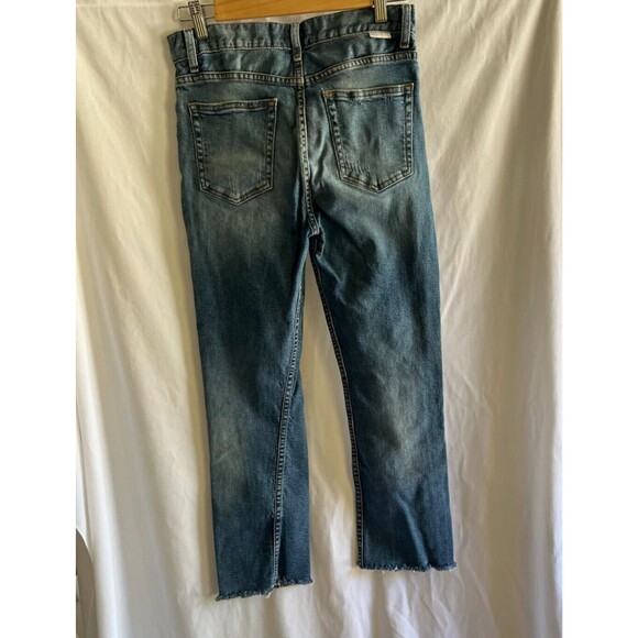 Boyish Cropped button fly distressed raw hem jeans size 27 - Picture 8 of 8